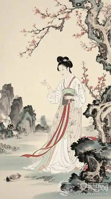 水墨丹青中的灵魂舞者：人物画的艺术巅峰