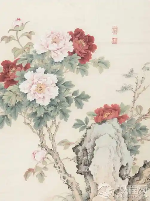 工笔没骨技法复活千年牡丹，画中花似能吐纳生香