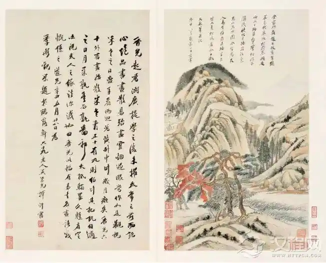 淡墨生辉：董其昌笔下的虚实之境